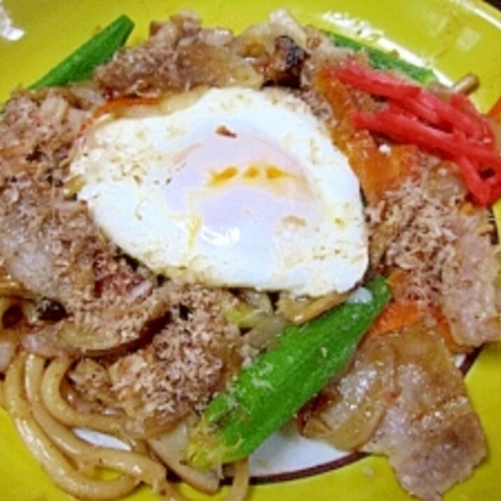 休日のランチレシピ 焼きうどん レシピ 作り方 By Startrek 楽天レシピ